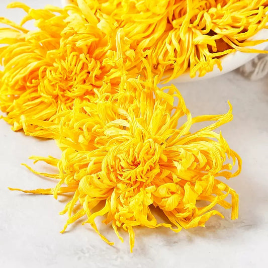 Natural Golden-yellow Chrysanthemum Flowers